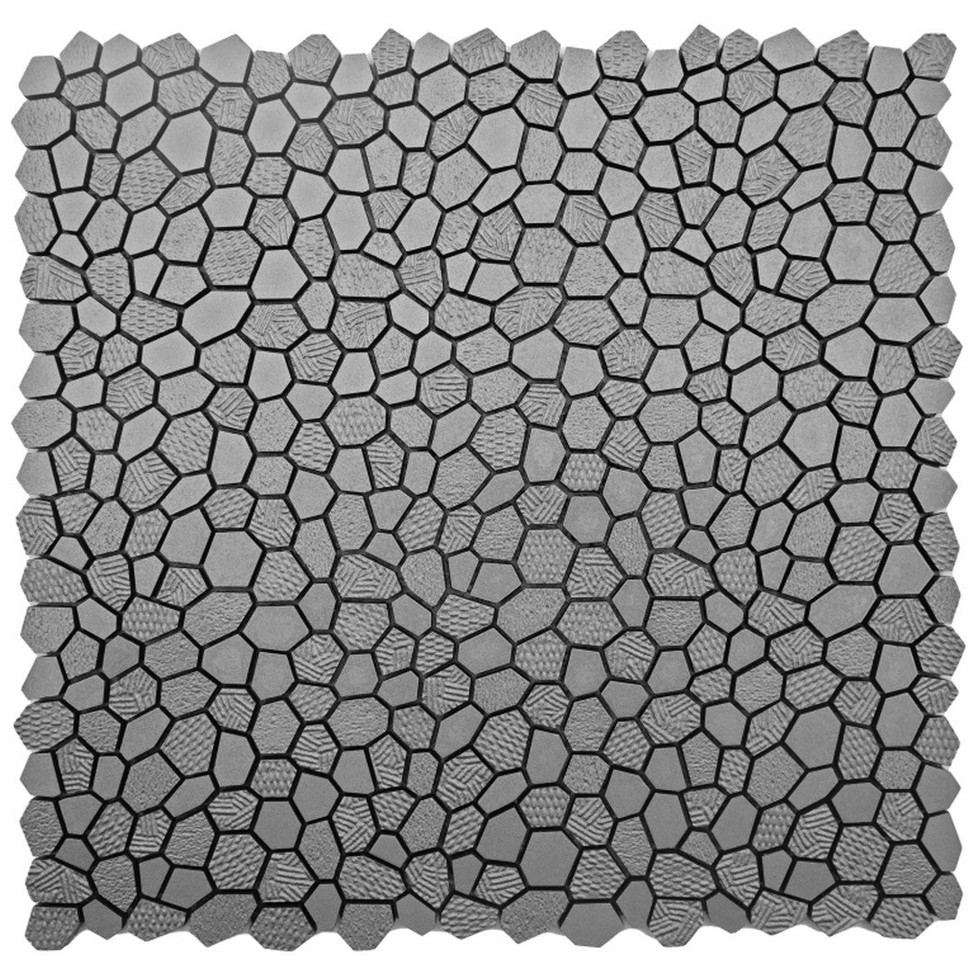 Emser Revify 11" x 12" Matte Resin & Natural Stone Dot Mosaic