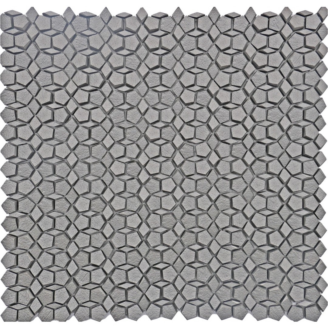 Emser Revify 12" x 12" Matte Resin & Natural Stone Penta Mosaic
