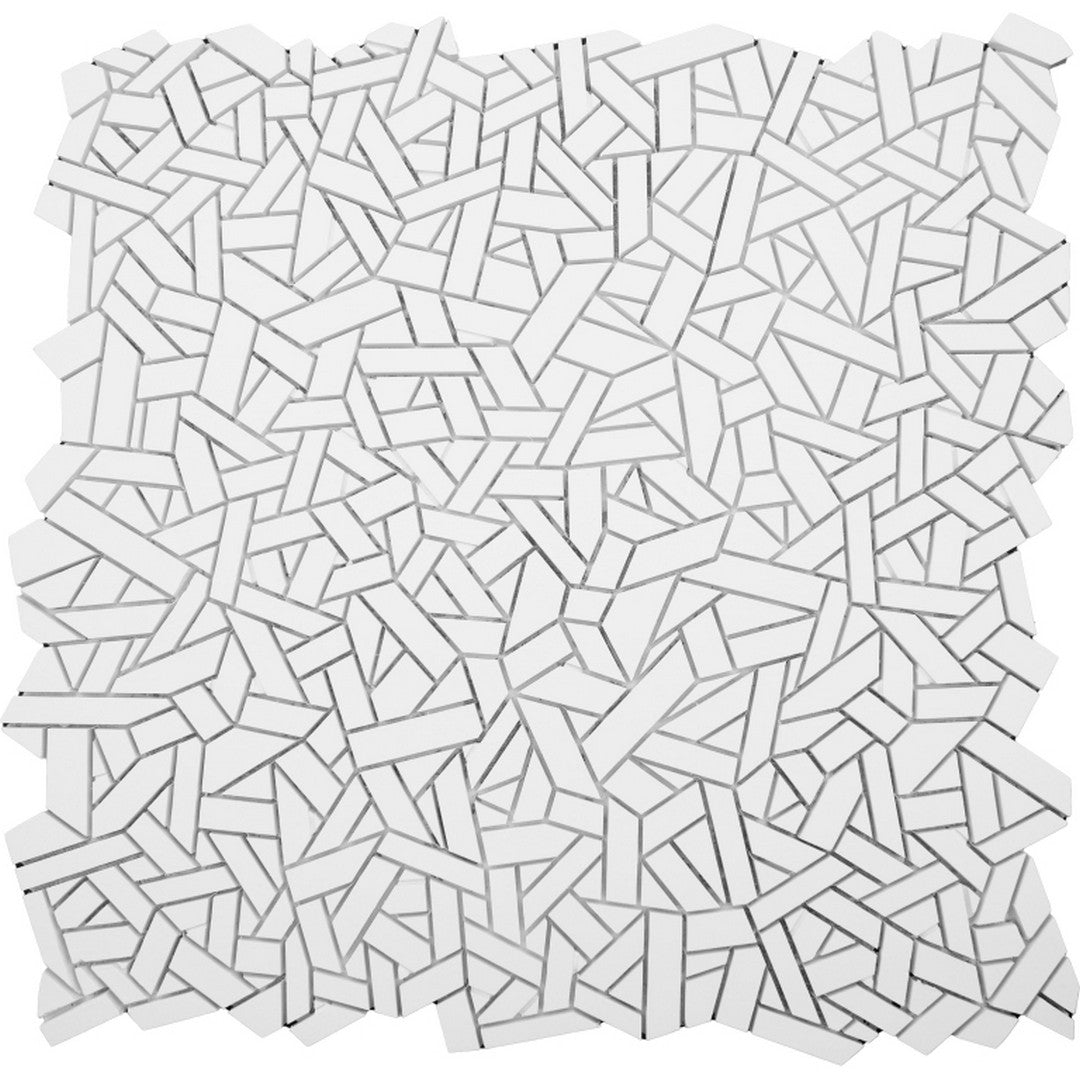 Emser Revify 11" x 12" Matte Resin & Natural Stone Form Mosaic