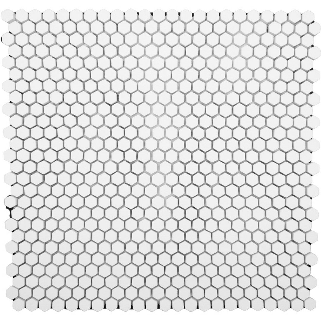 Emser Revify 11" x 12" Matte Resin & Natural Stone Hexagon Mosaic