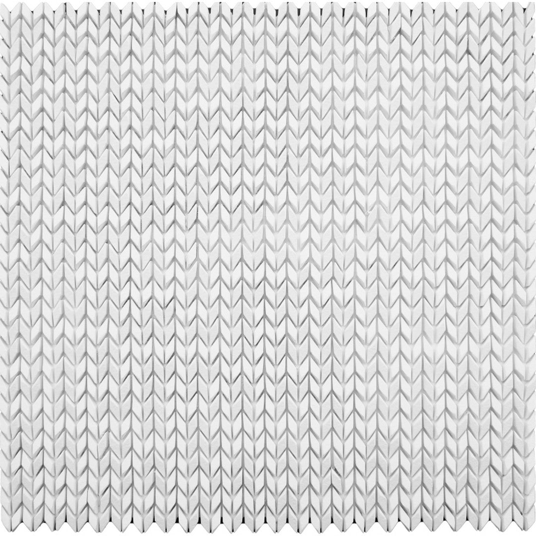 Emser Revify 12" x 12" Matte Resin & Natural Stone Wave Mosaic
