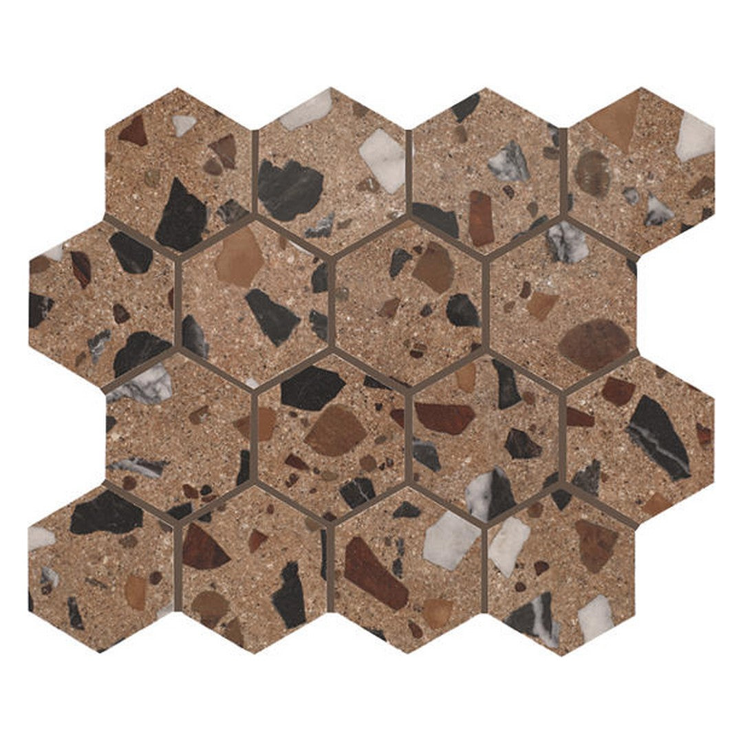 Marazzi Curation 12" x 15" Polished Porcelain Hexagon Mosaic