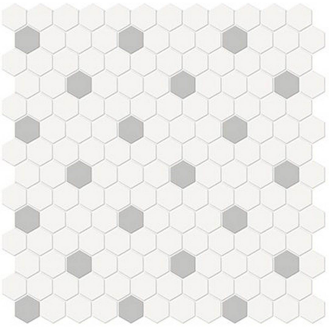 Florida Tile Soho 12" x 12" Hexagon 1" Mixed Matte Porcelain Mosaic