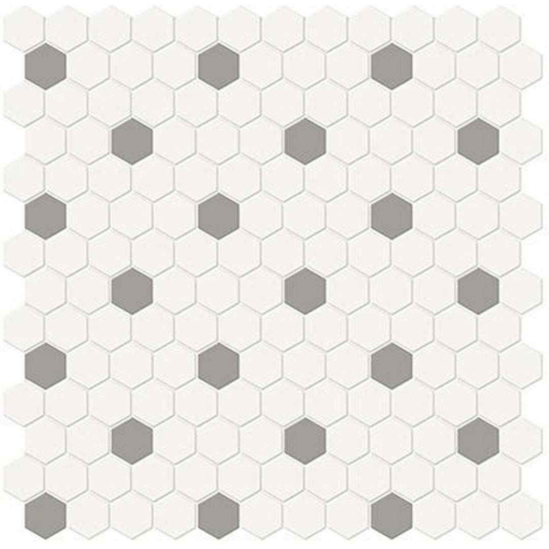 Florida Tile Soho 12" x 12" Hexagon 1" Mixed Matte Porcelain Mosaic