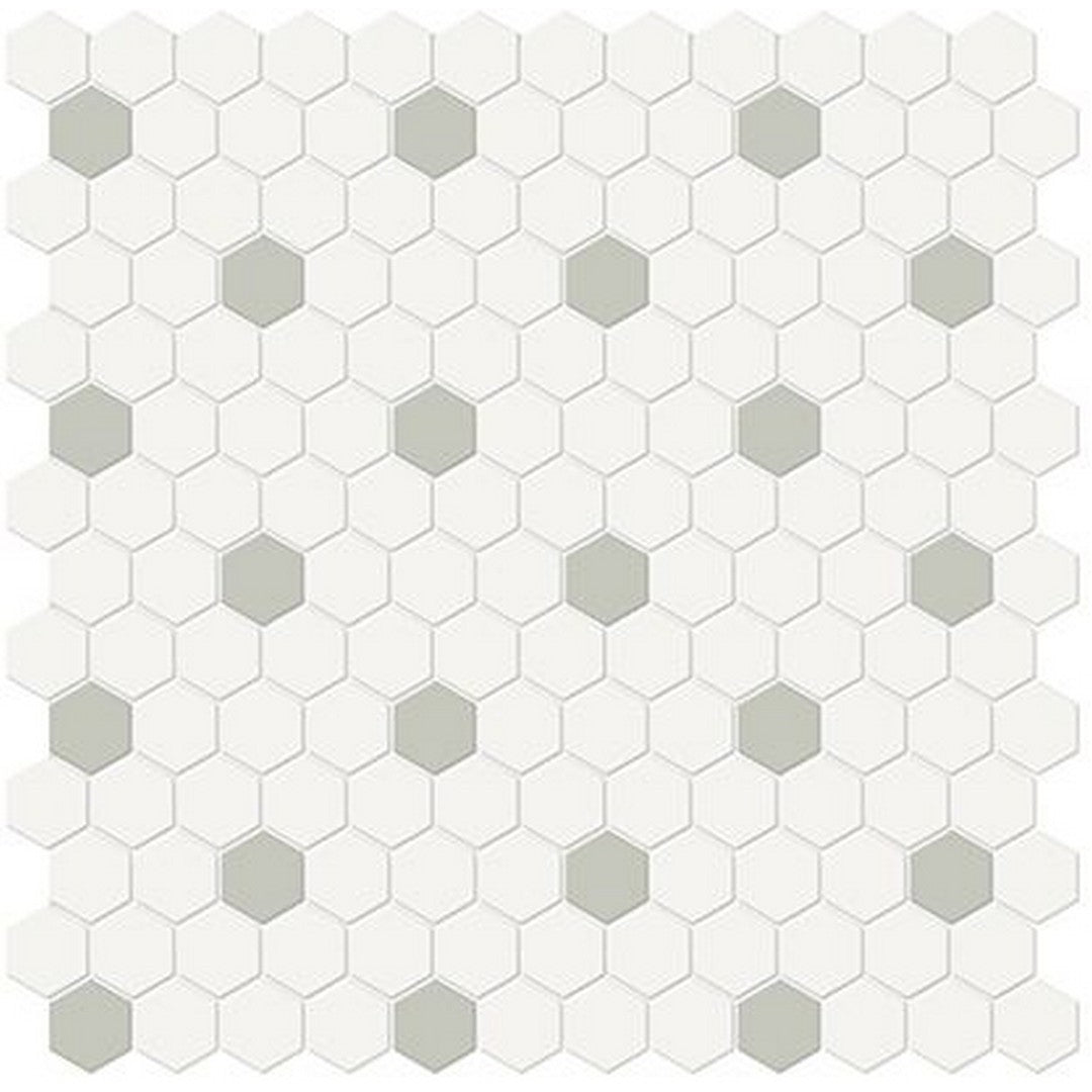 Florida Tile Soho 12" x 12" Hexagon 1" Mixed Matte Porcelain Mosaic