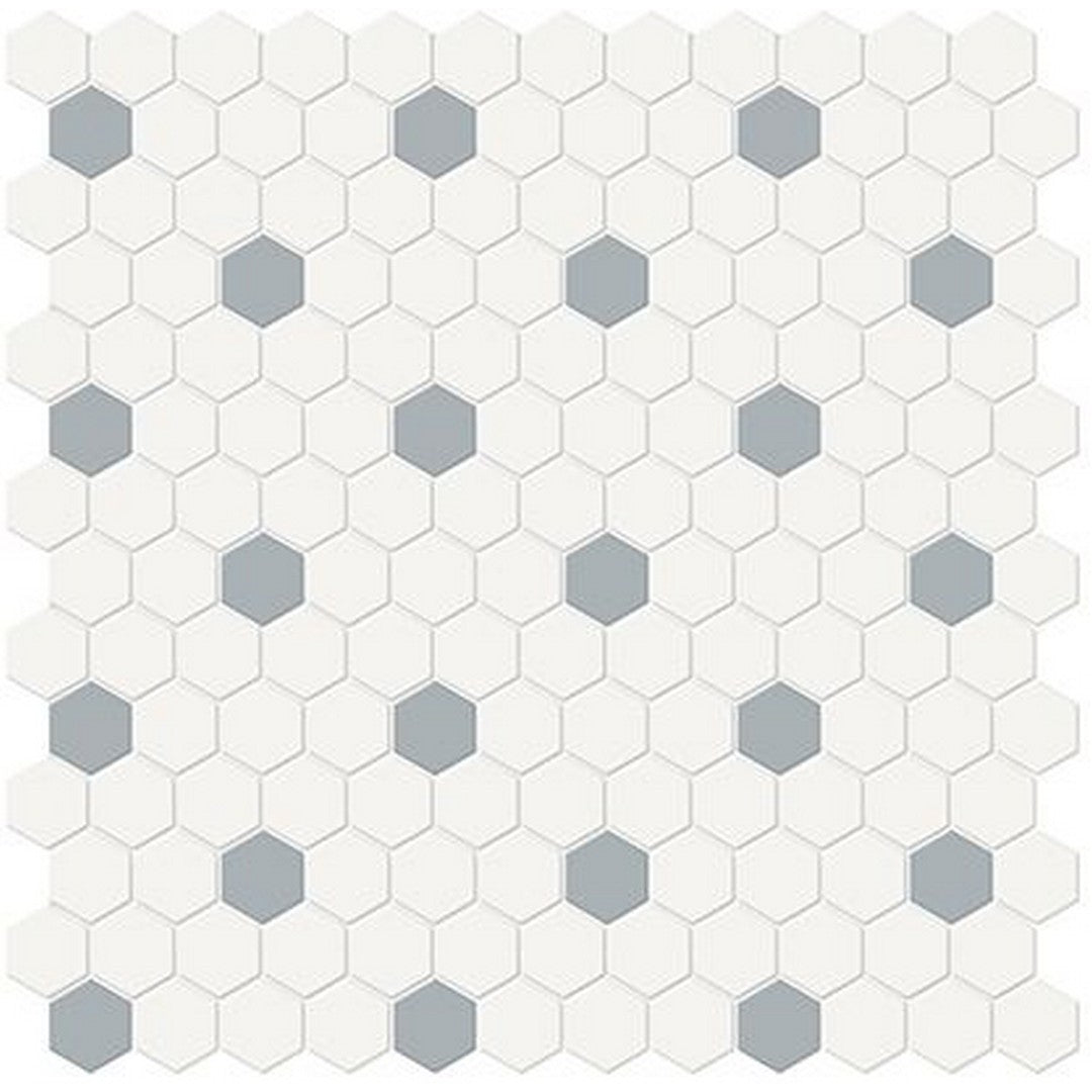 Florida Tile Soho 12" x 12" Hexagon 1" Mixed Matte Porcelain Mosaic