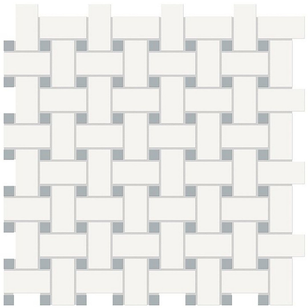 Florida Tile Soho 12" x 12" Basketweave Matte Porcelain Mosaic