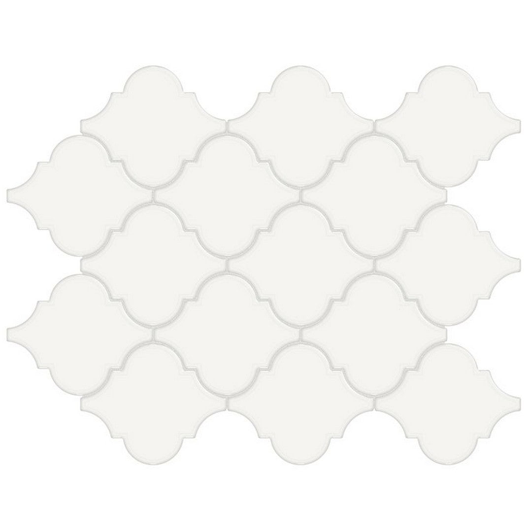 Florida Tile Soho 10" x 13" Arabesque Matte Porcelain Mosaic