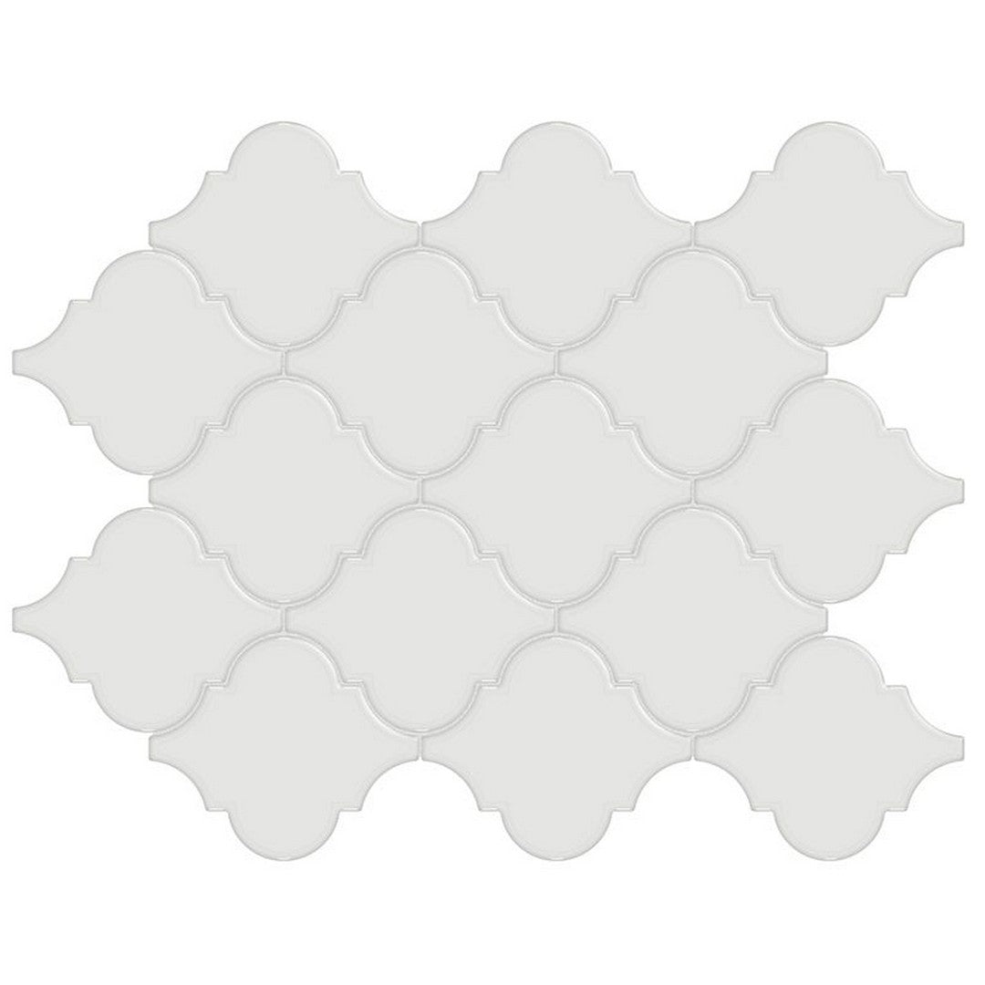 Florida Tile Soho 10" x 13" Arabesque Matte Porcelain Mosaic