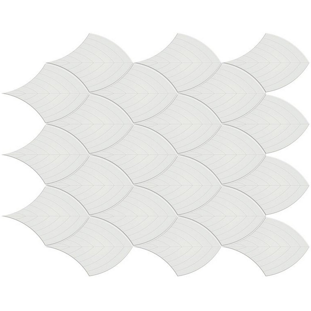 Florida Tile Soho 11" x 13" Scallop Matte Porcelain Mosaic