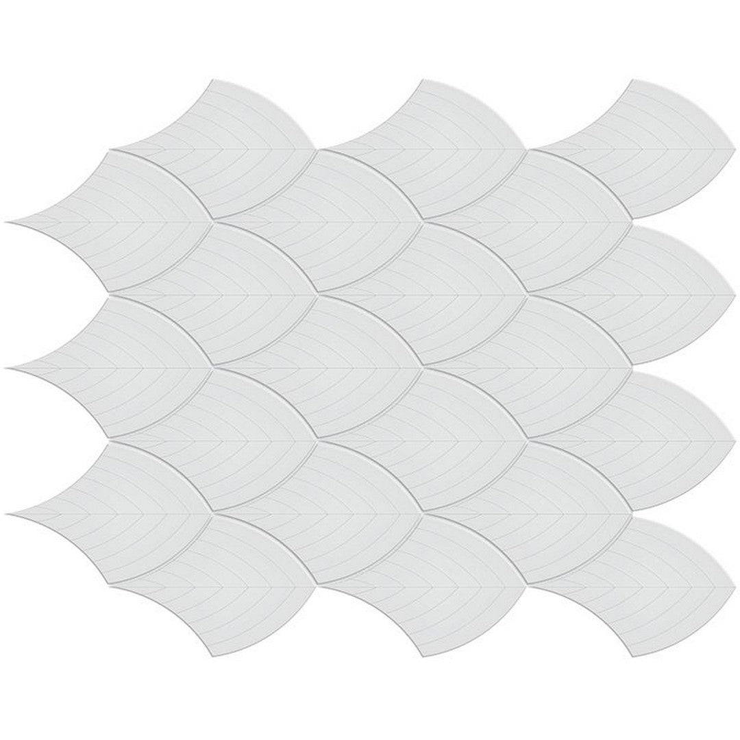 Florida Tile Soho 11" x 13" Scallop Matte Porcelain Mosaic