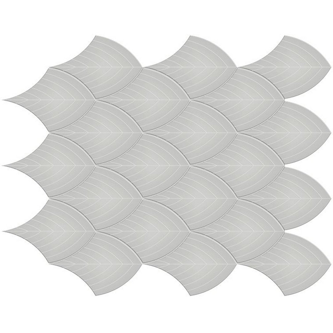 Florida Tile Soho 11" x 13" Scallop Matte Porcelain Mosaic