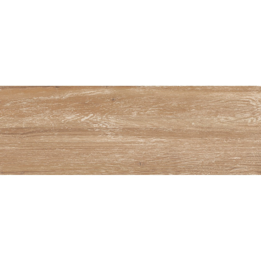 Tesoro Uddo 8" x 24" Pressed Satin Ceramic Wood Tile