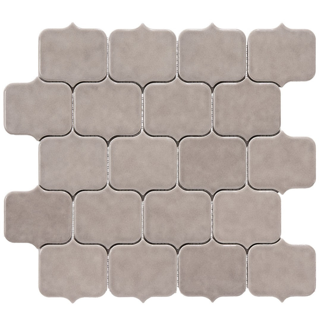 Crossville Horizon 11" x 11" Glossy Short Arabesque Porcelain Mosaic