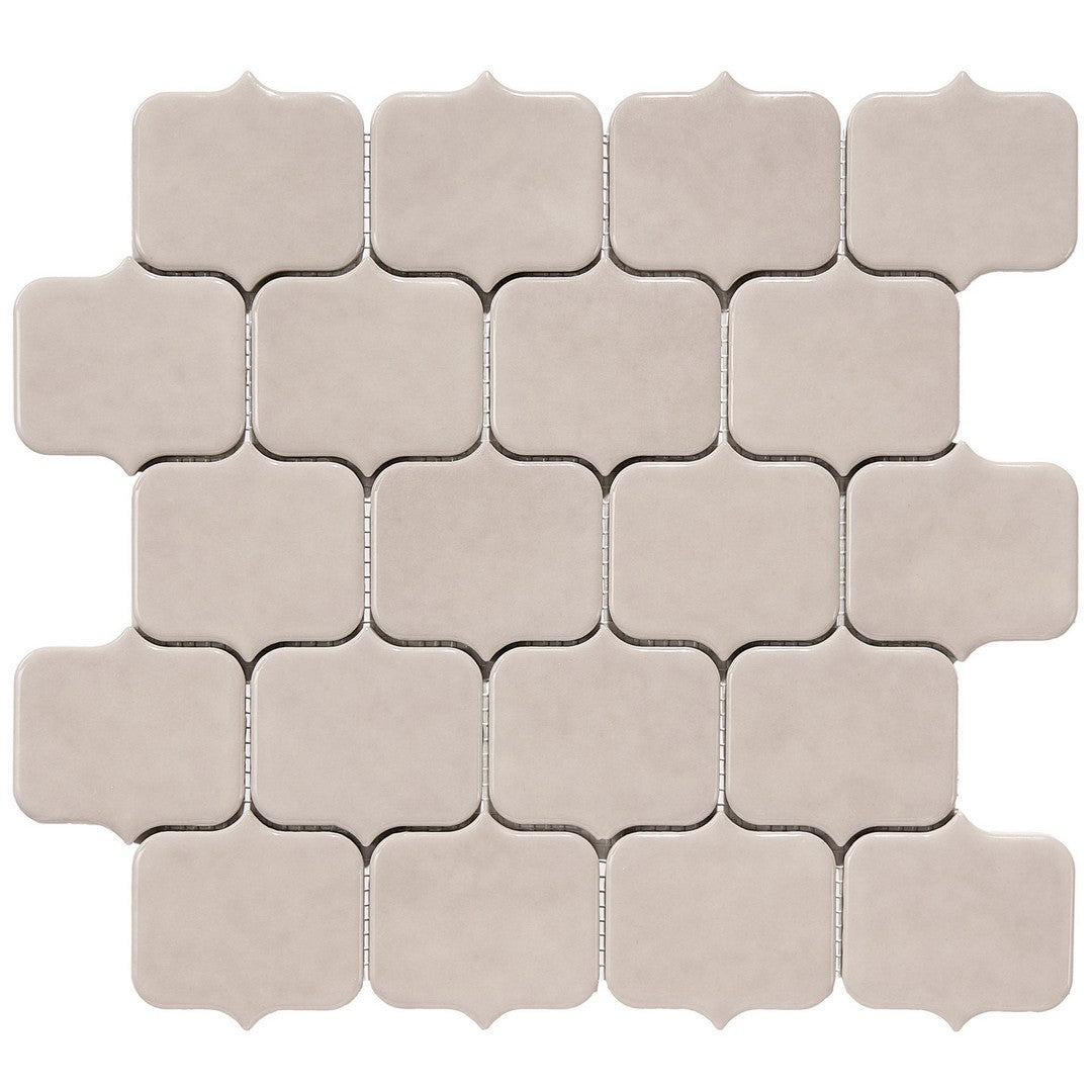 Crossville Horizon 11" x 11" Glossy Short Arabesque Porcelain Mosaic