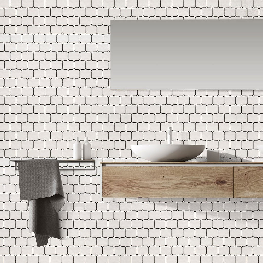 Crossville-Horizon-11-x-11-Glossy-Short-Arabesque-Porcelain-Mosaic-Snow