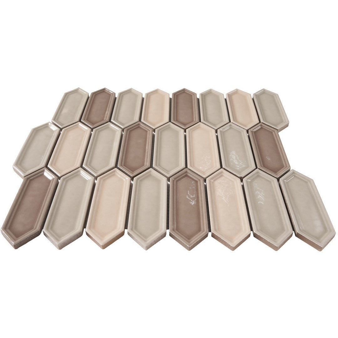 Crossville-Sophia-12-x-12-Glossy-Small-Picket-Porcelain-Mosaic-Taupe-Blend
