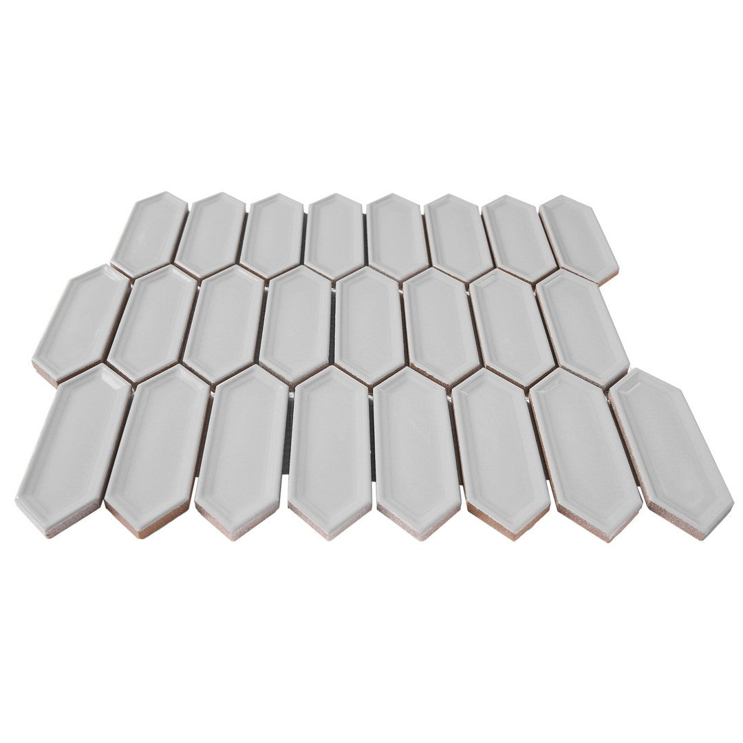 Crossville-Sophia-12-x-12-Glossy-Small-Picket-Porcelain-Mosaic-Gray