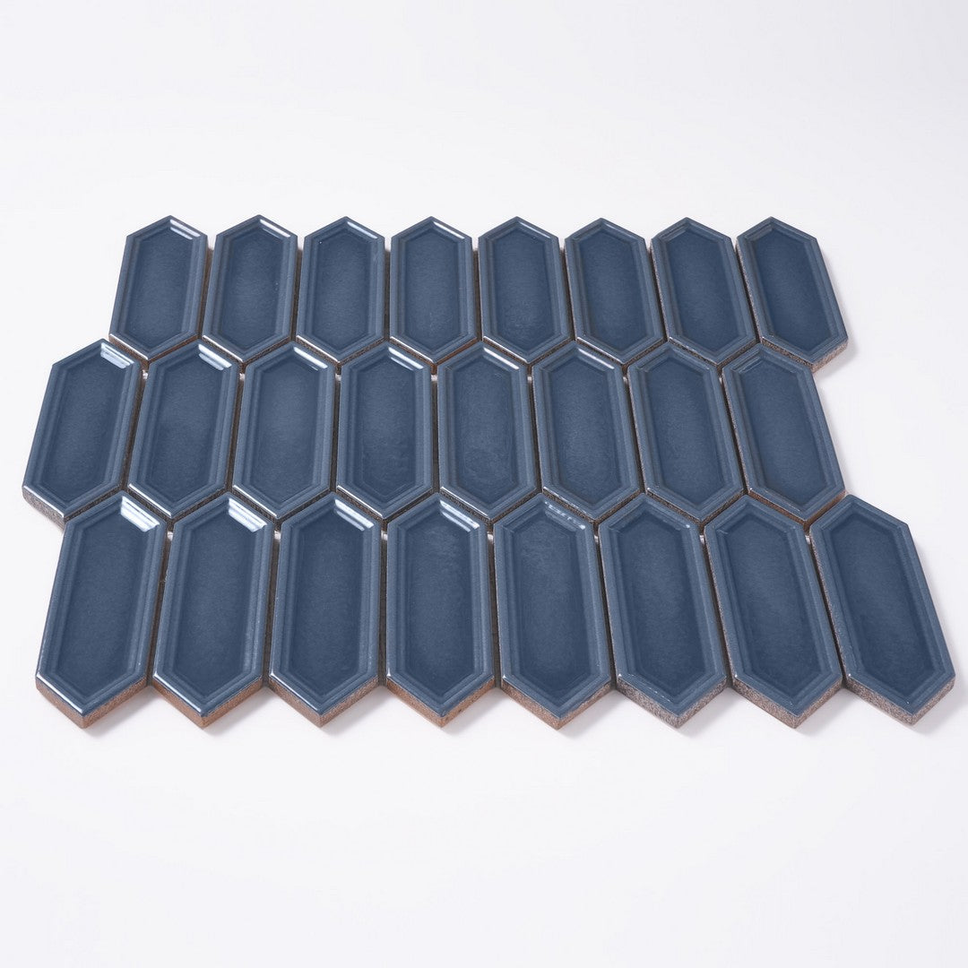 Crossville-Sophia-12-x-12-Glossy-Small-Picket-Porcelain-Mosaic-Slate-Blue