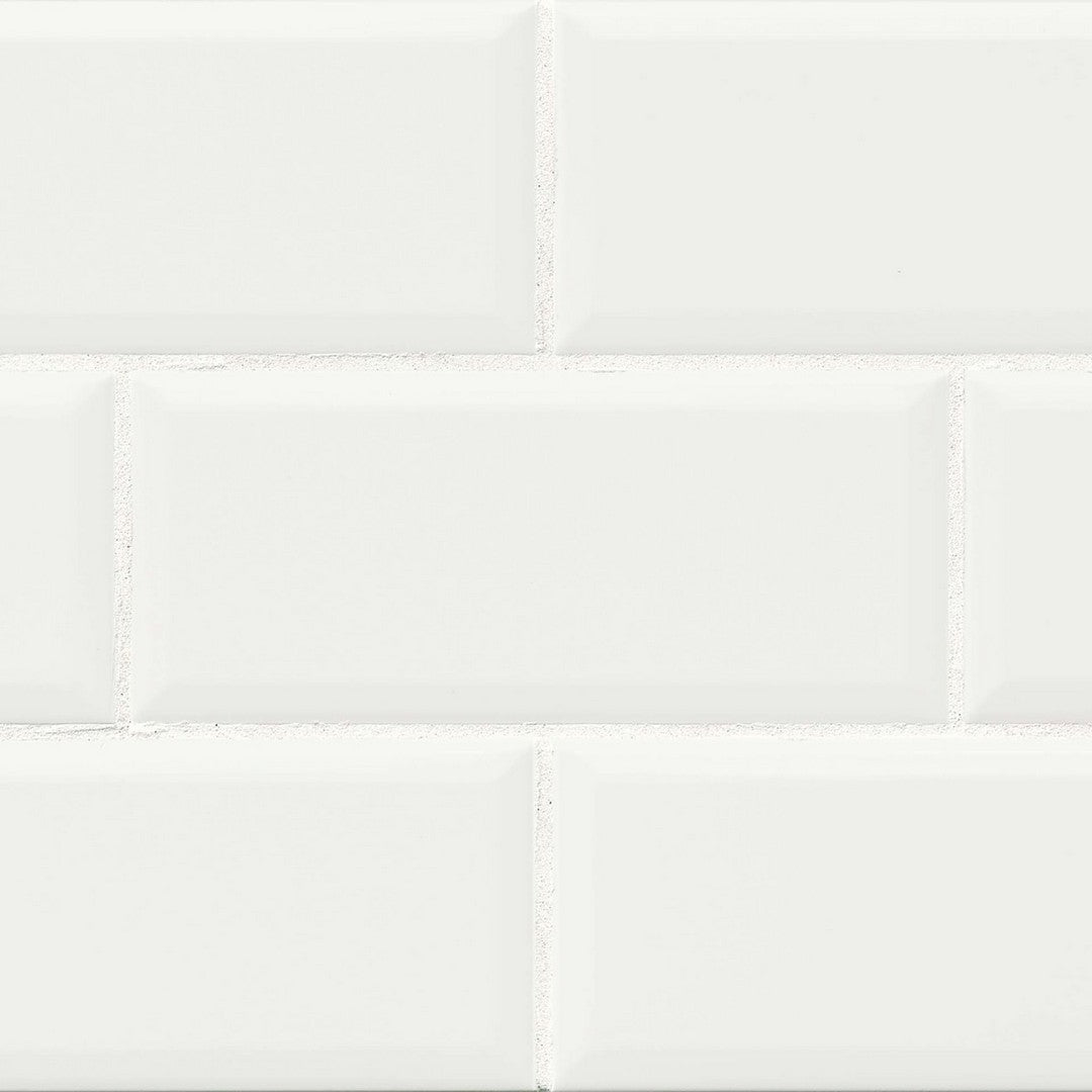 Bedrosians Traditions 4" x 10" Glossy Ceramic Beveled Tile