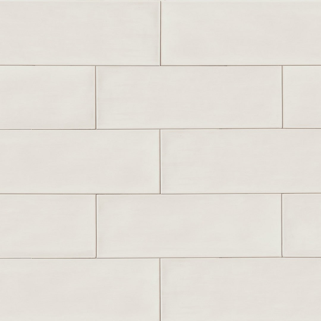 Bedrosians Winter 8" x 24" Glossy Ceramic Wall Tile