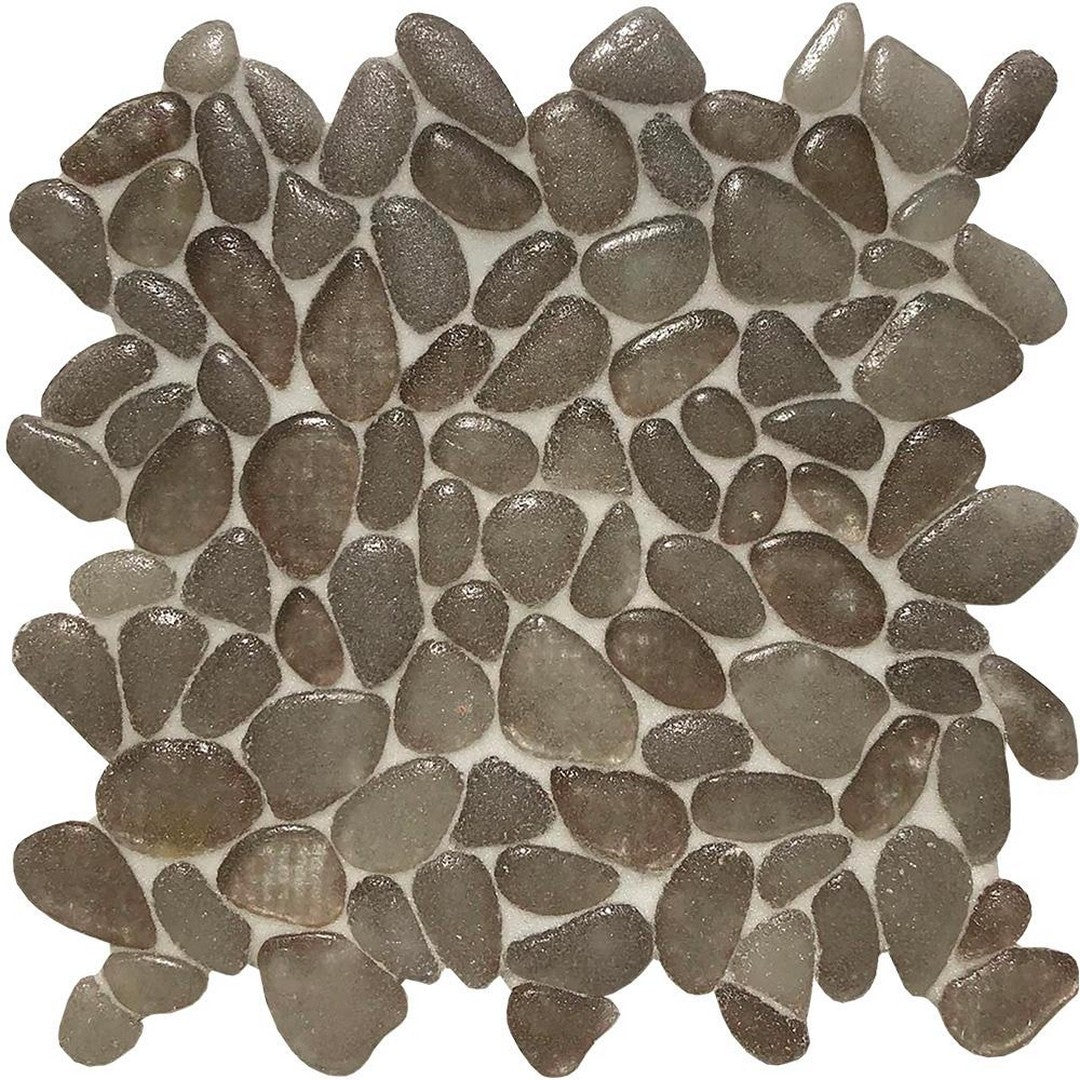 Tesoro Liquid Rocks 10.5" x 10.5" Random Pebble Glass Mosaic
