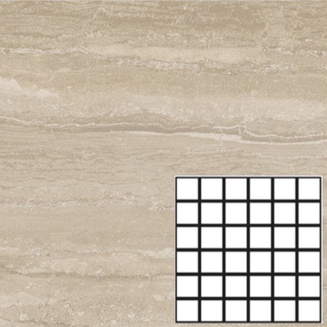 Tesoro Mescla 11.75" x 11.75" Matte Porcelain 2" Mosaic