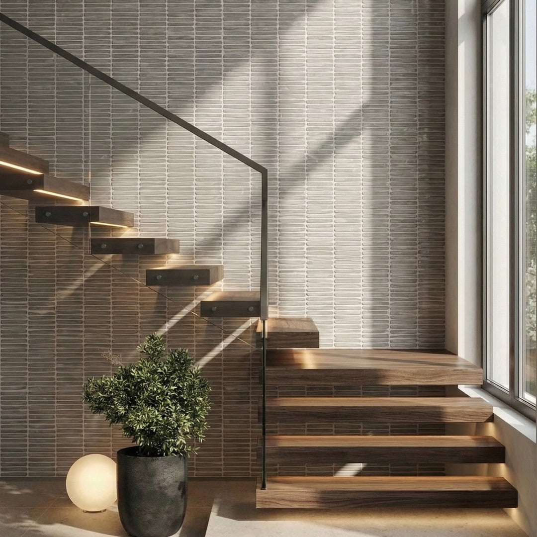 Bedrosians-Node-16-x-48-Rectified-Matte-Ceramic-Wall-Tile-Greige