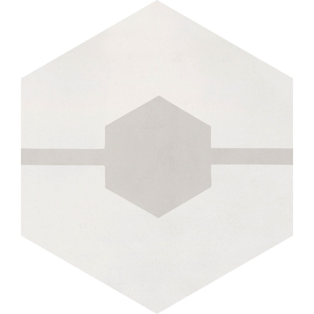Bati Orient Cement 9" x 8" Matte Modern Double Hexagon Tile