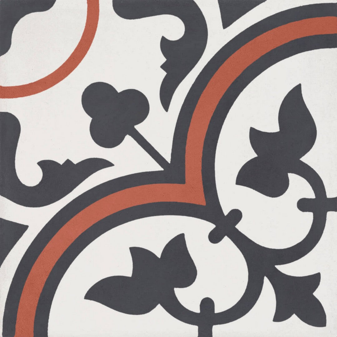 Bati Orient Cement 8" x 8" Matte Décor Modern Square Tile