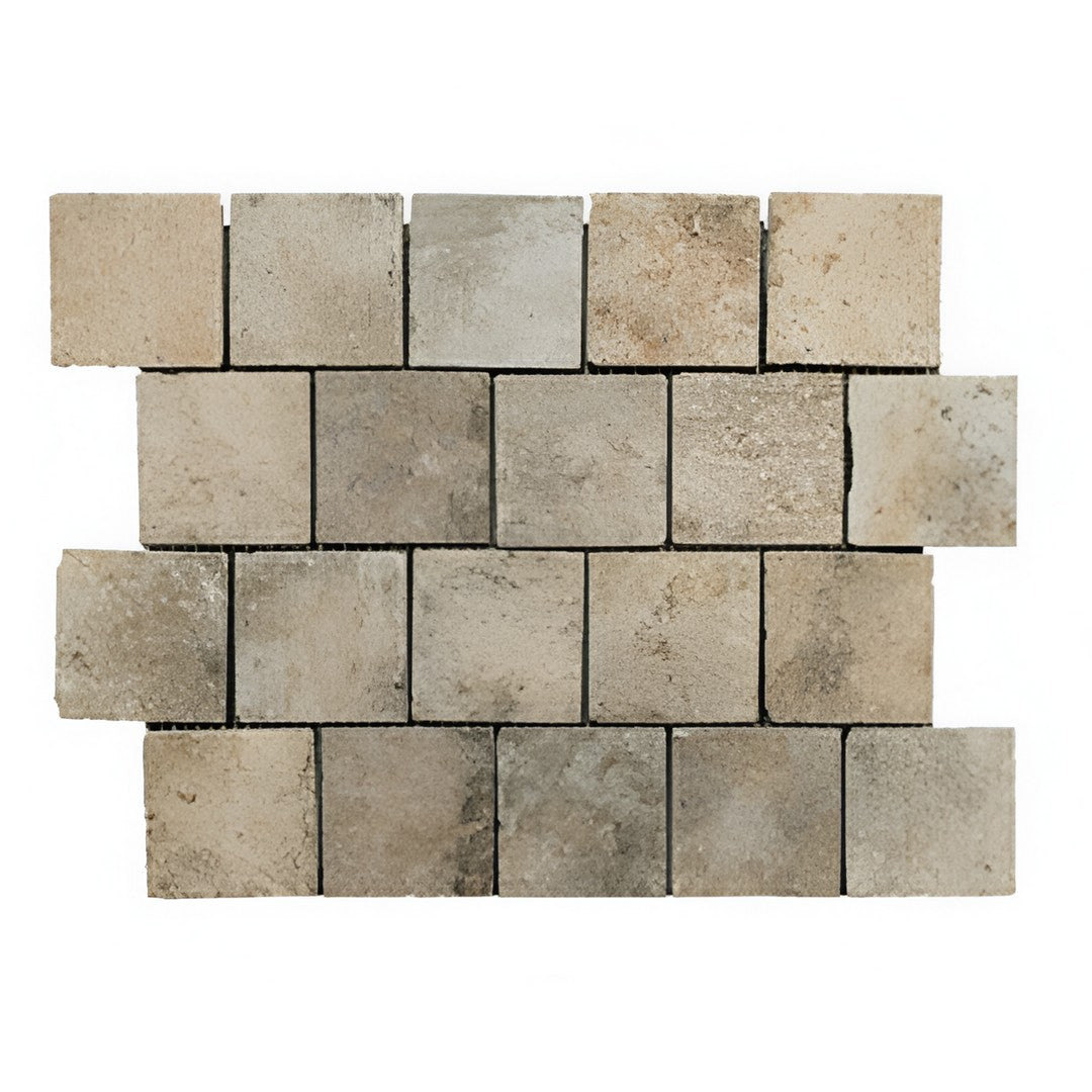 Tesoro Chicago Brick 12" x 16" Pressed 3" Staggered Porcelain Mosaic