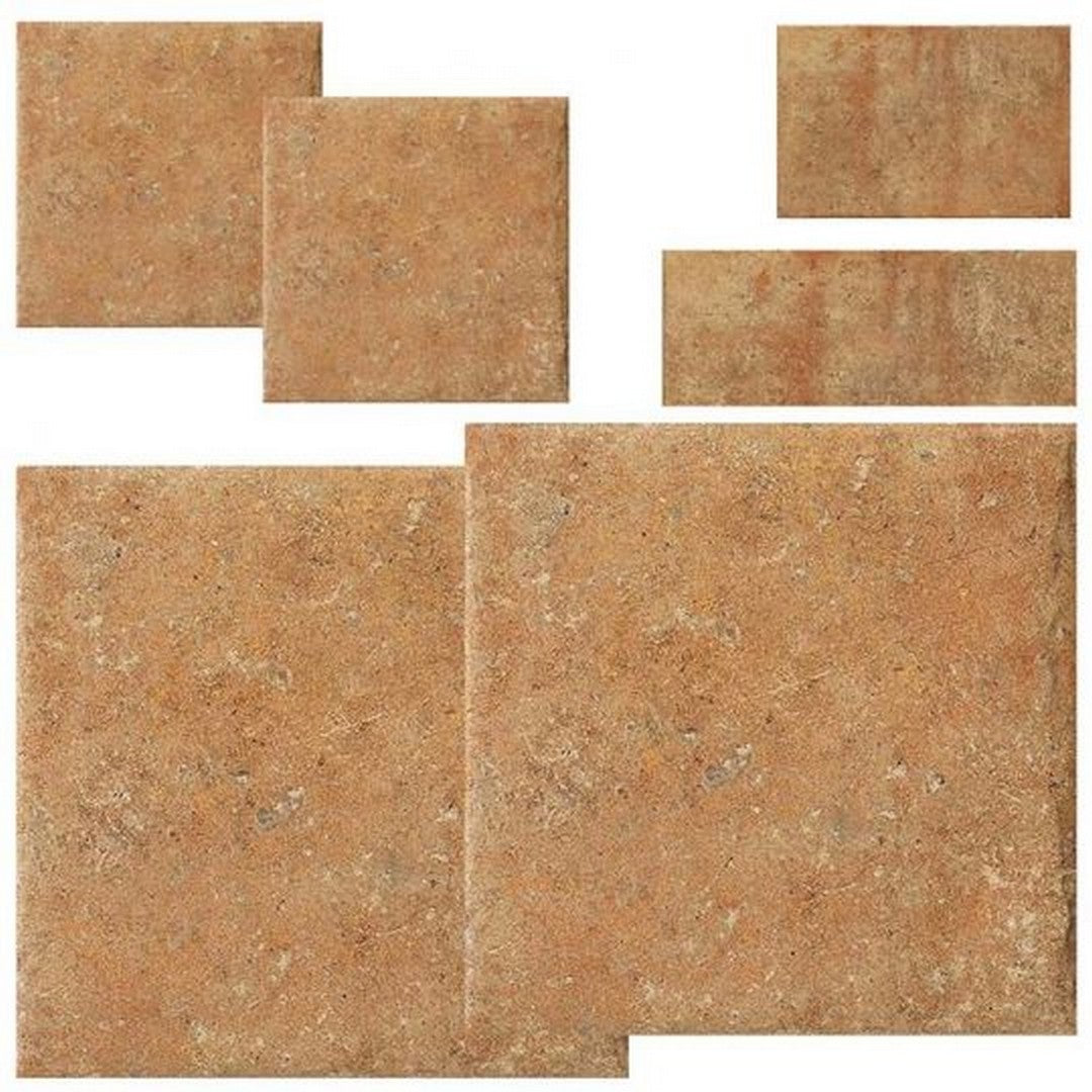 Tesoro Cotto Del Campiano Modular Pattern Pressed Matte Porcelain Tile