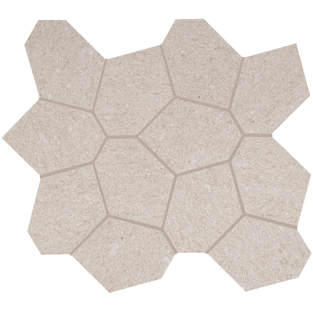 Crossville Civilization 13" x 15" Unpolished Porcelain Polygon Mosaic