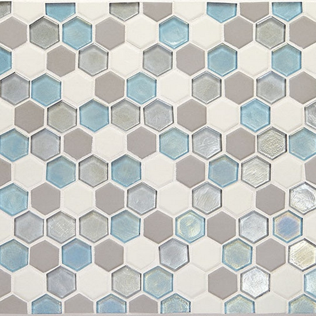Daltile Coastal Keystones 12" x 12" Hexagon 1" Mosaic
