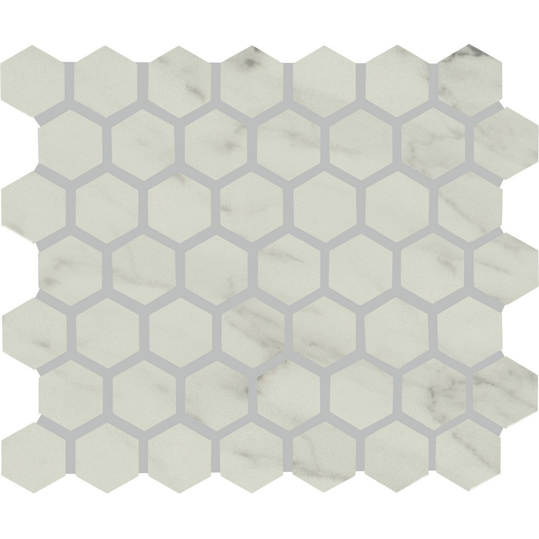 American Olean Clarasea 10" x 12" Matte Hexagon Ceramic Mosaic