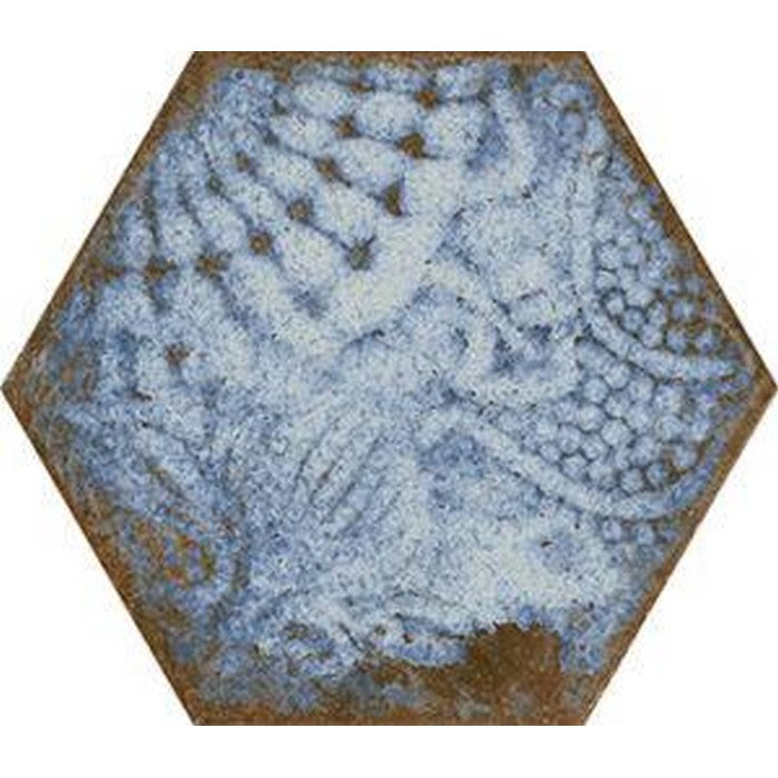 Tesoro Gaudi 8.5" x 9.75" Pressed Embossed Hexagon Porcelain Tile