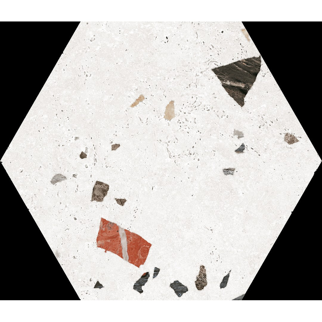 Tesoro Sonar 8.5" x 9.75" Pressed Matte Porcelain Hexagon Tile