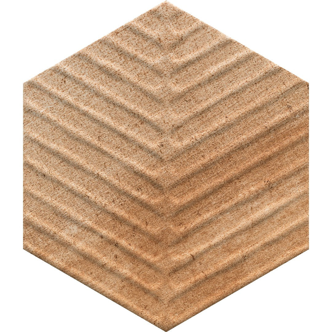 Crossville Cotto Moderno 8" x 8" Matte Porcelain Chevron Hexagon Tile