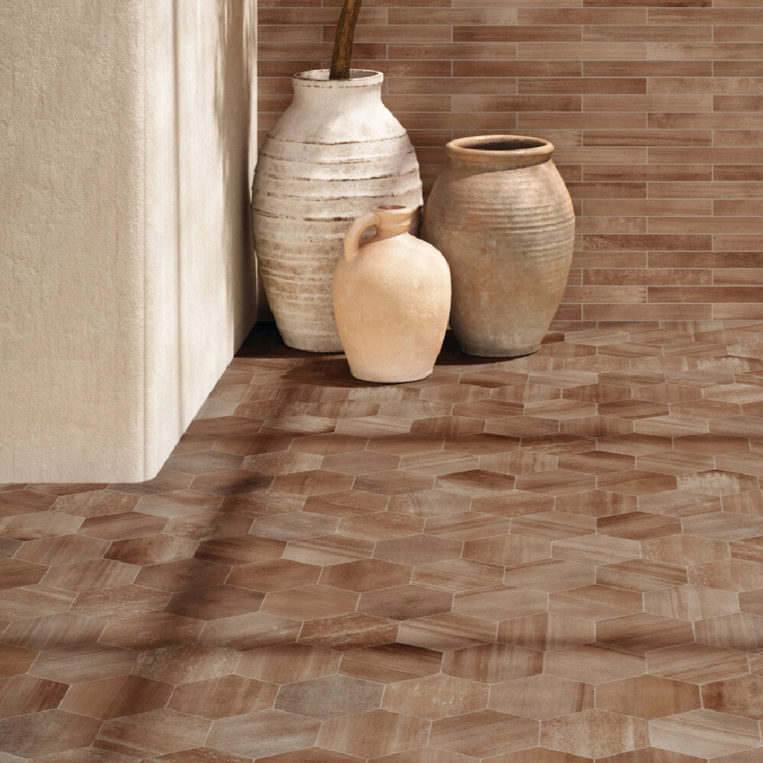 Crossville-Cotto-Moderno-8-x-8-Matte-Porcelain-Flat-Hexagon-Tile-Marron