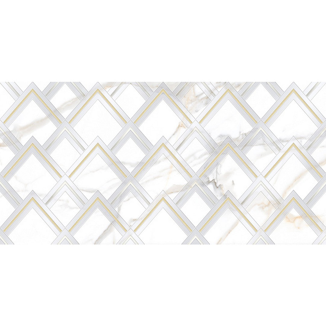 MiR Cosmopiltan 24" x 48" Polished Porcelain Deco Tile