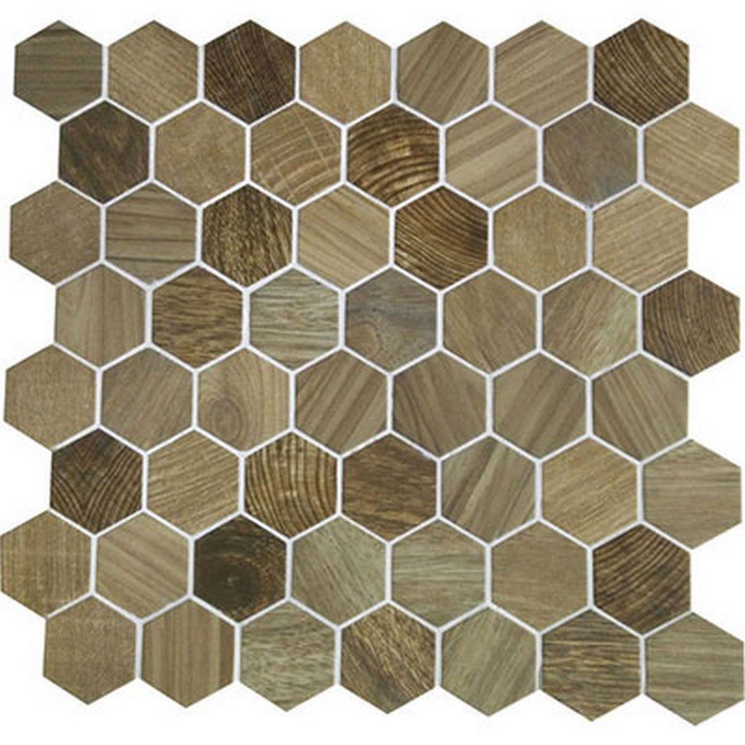 American Olean Crosswood 11" x 12" Matte Glass Mosaic