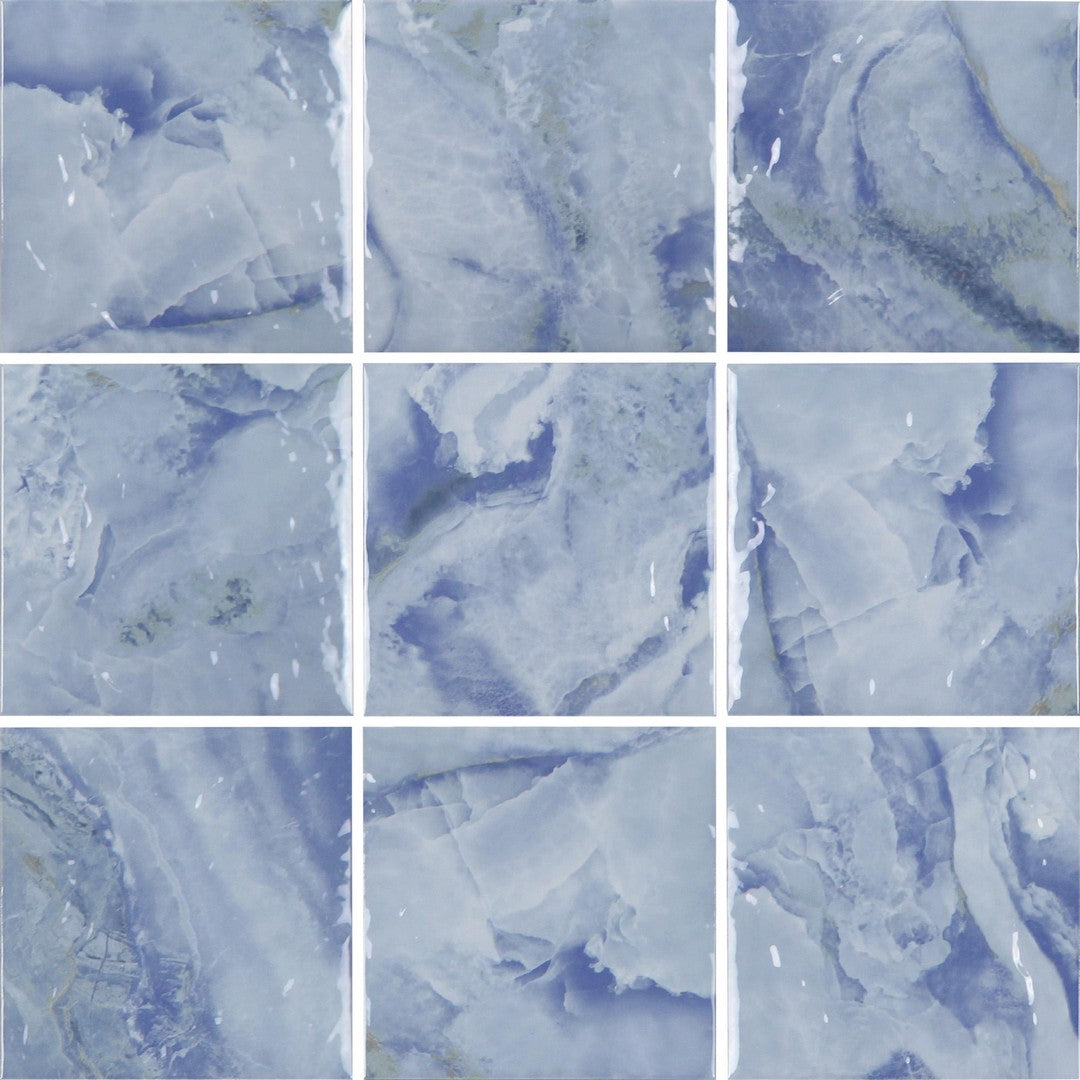 Tesoro Reef 6" x 6" Glossy Glass Tile