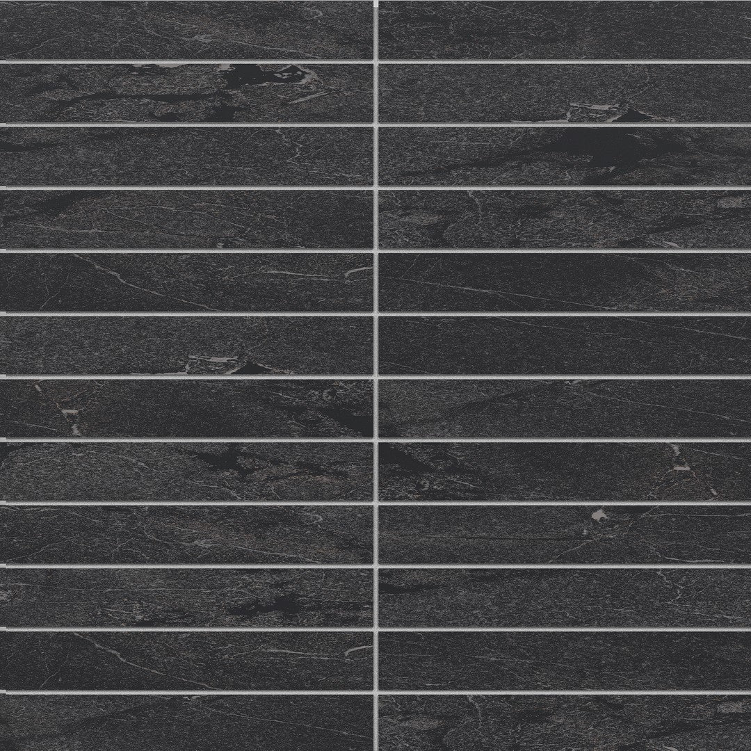 Crossville Sociale 11" x 12" Feather Soft 1x6" Stacked Porcelain Mosaic