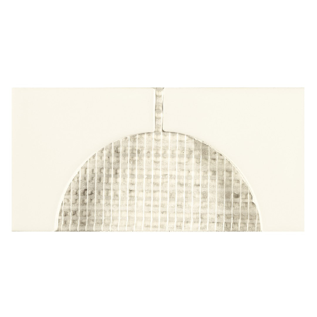 Crossville Cursive 3" x 6" Gloss Ceramic 2" Corner Mosaic