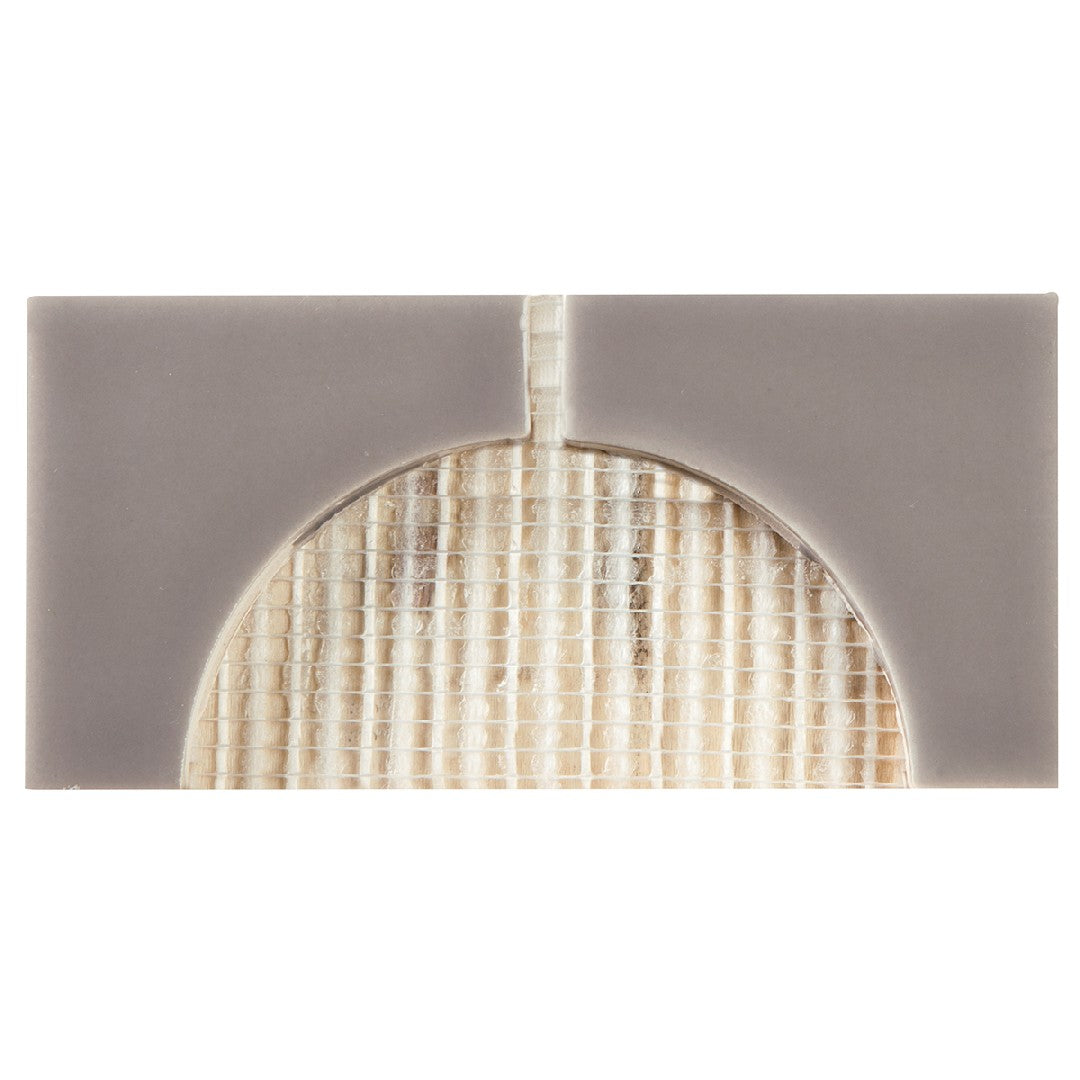 Crossville Cursive 3" x 6" Gloss Ceramic 2" Corner Mosaic