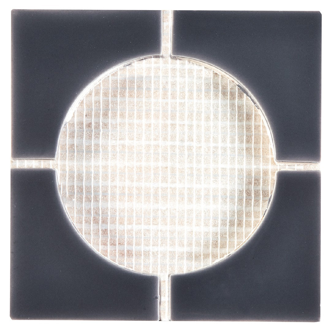 Crossville Cursive 6" x 6" Gloss Ceramic 4" Corner Mosaic