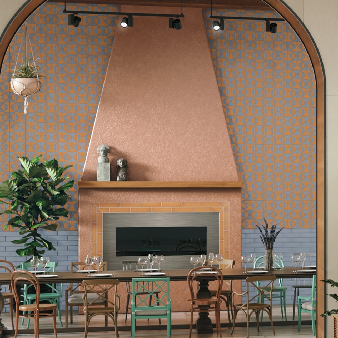 Crossville-Cursive-2-x-4-Gloss-Ceramic-Demilune-Mosaic-Rose-Gold