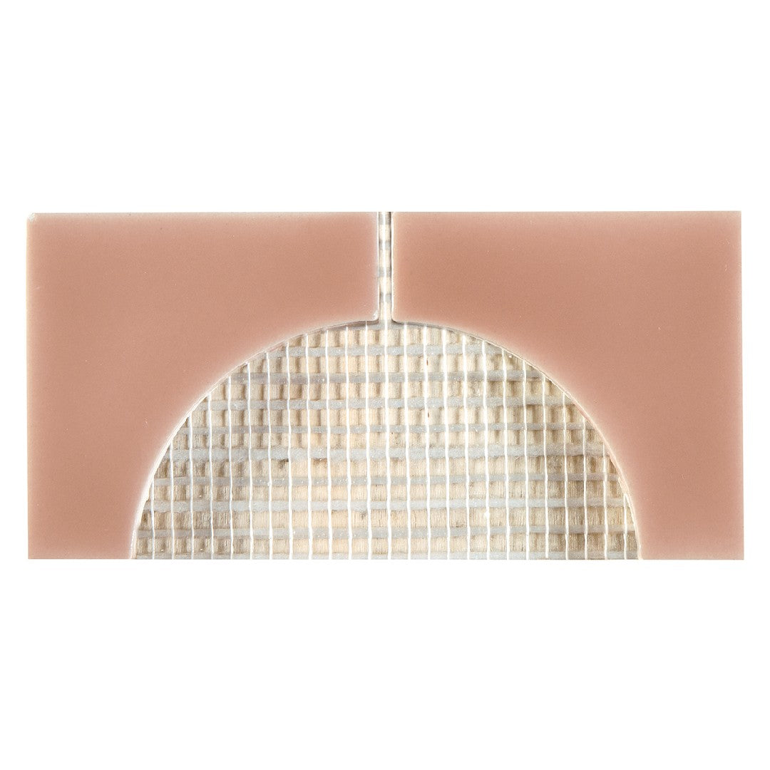 Crossville Cursive 3" x 6" Gloss Ceramic 2" Corner Mosaic