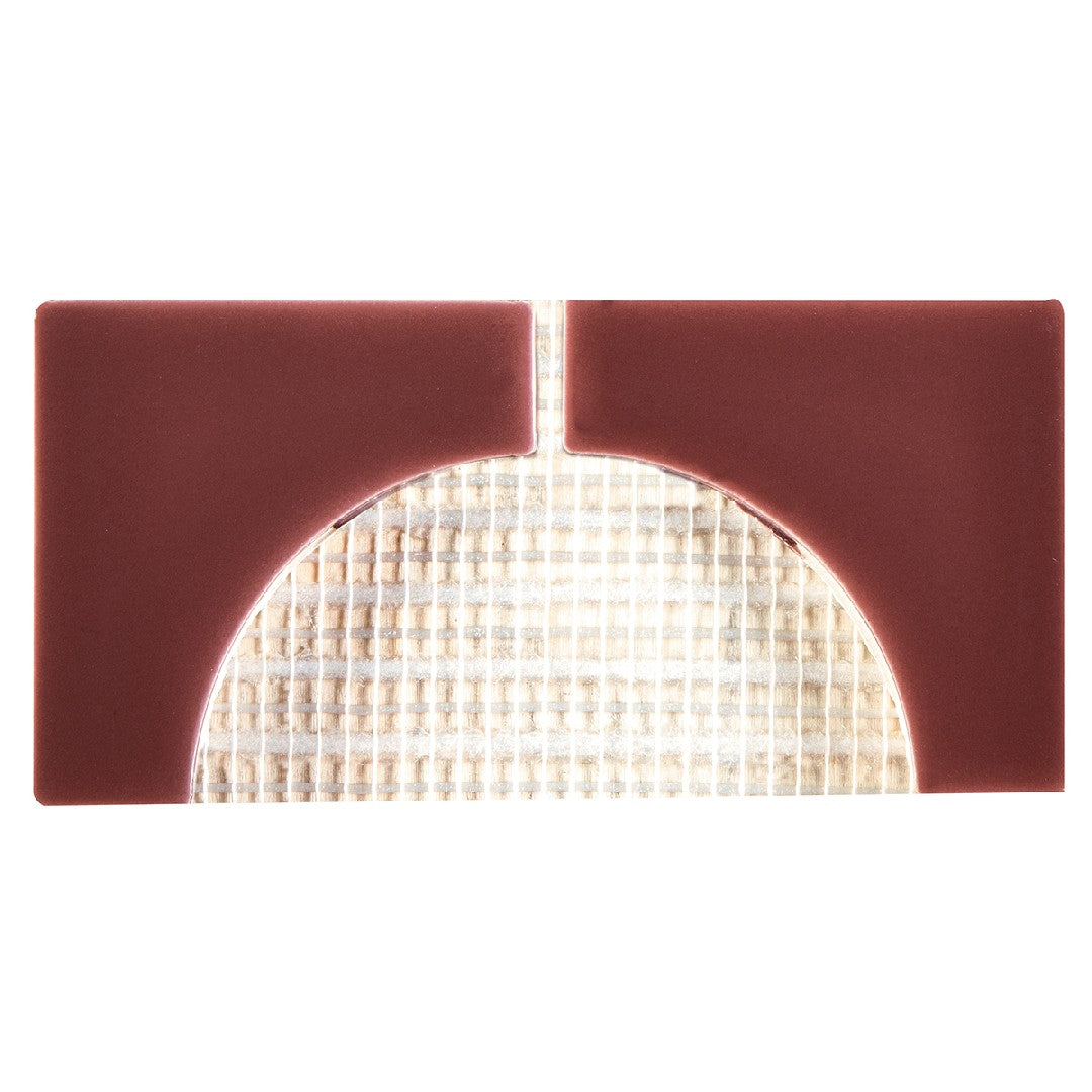 Crossville Cursive 3" x 6" Gloss Ceramic 2" Corner Mosaic