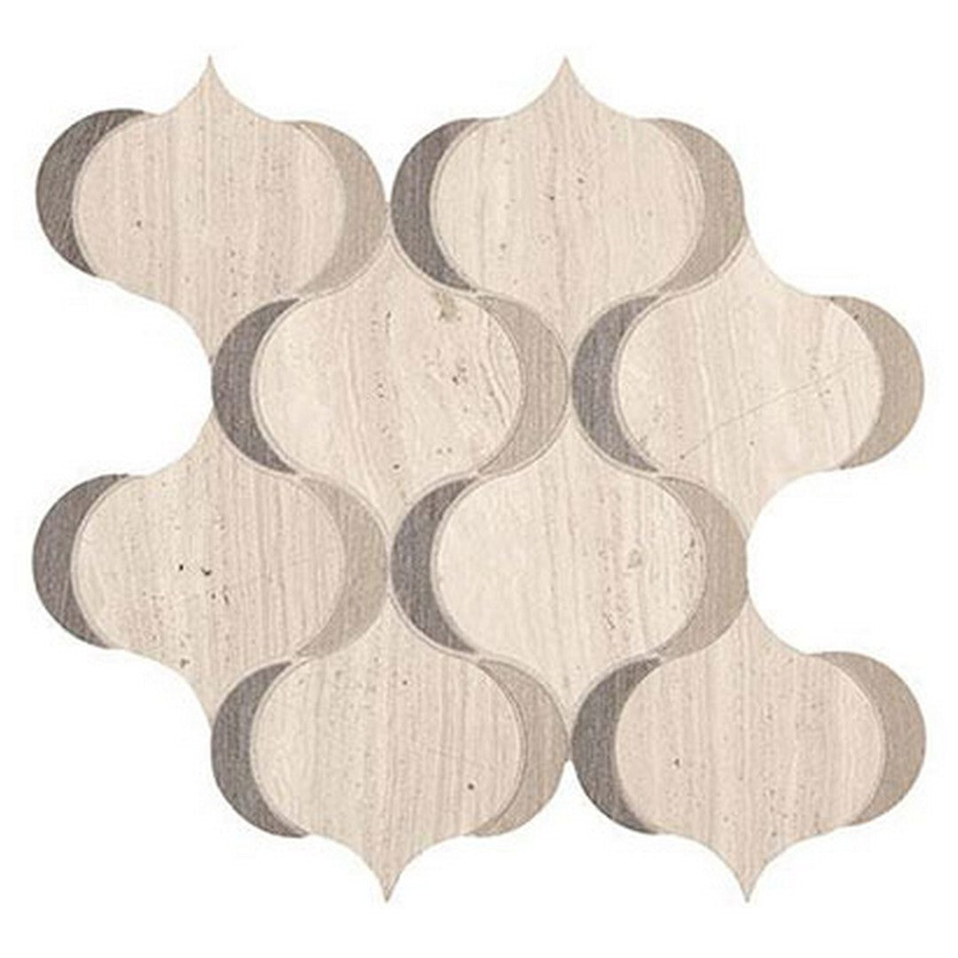 Marazzi Castellina 14" x 14" Honed Modern Arabesque Natural Stone Mosaic